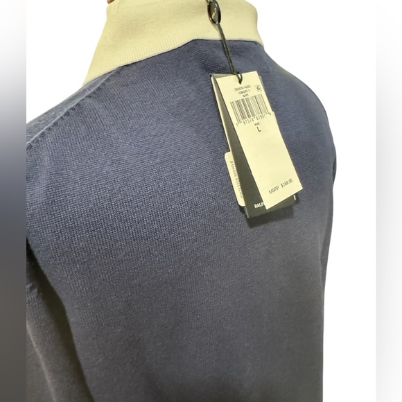 Ralph Lauren RLX Performance Polo Collar Sweater, NWT, Navy, GOLF - Picture 7 of 9